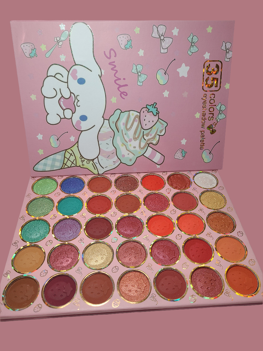 happy time 35 colors  eyeshadow palette